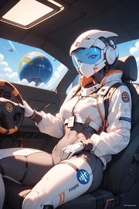 Beauty、The robot pilot 、 cockpit、