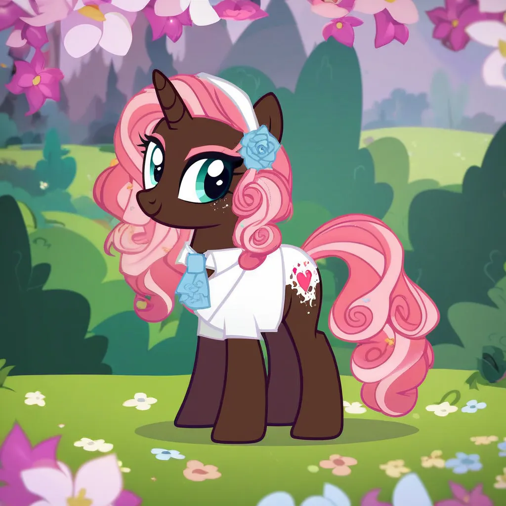 score_9, score_8_up, score_7_up, score_6_up, score_5_up, score_4_up, show accurate, full body, reference, simple background, feral pony, female pony, adorable appearance, original character, unicorn A tall my little pony unicorn with a tan/white coat and f...