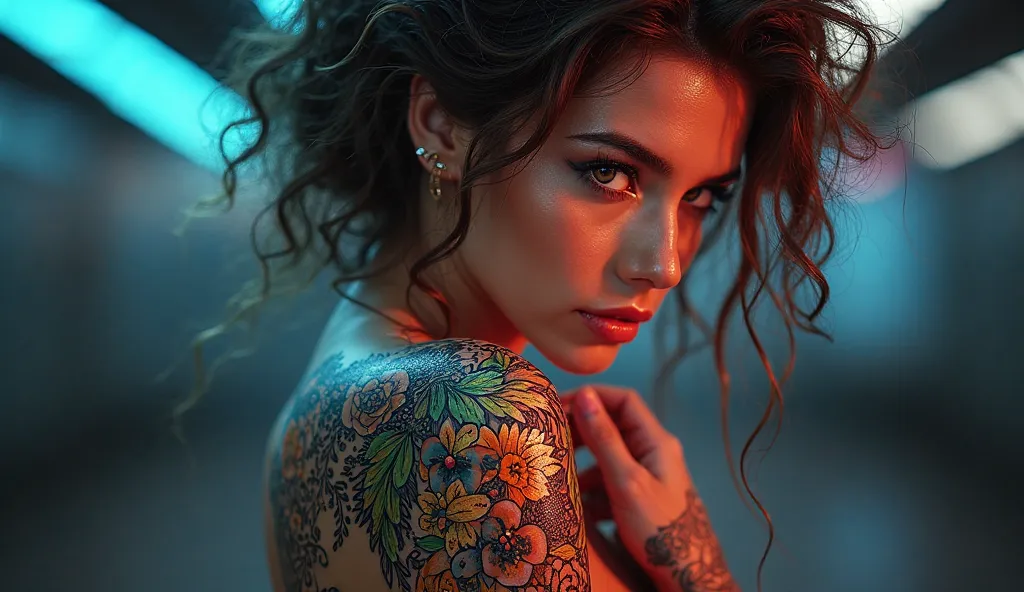 Generate an advertising image with the announcement of "Flash Tatto" for the tattoo studio Euphora Studio Tatto