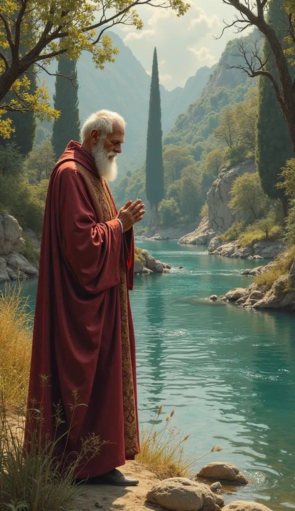 Priest by the river