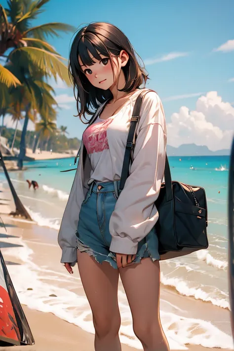 nuked girl on beach