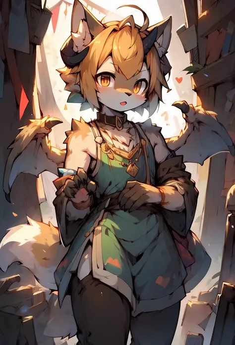 score_8_up, score_7_up, score_6, source_furry, source_anime, ((furry, kemono, anthro)), solo, solo focus, furred_dragon, long fur, fluffy fur, wings, membranous wings, fluffy tail, horn, black body, light orange eyes, gold hair, revealing clothes, dress, c...