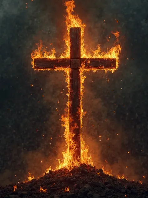 burning cross