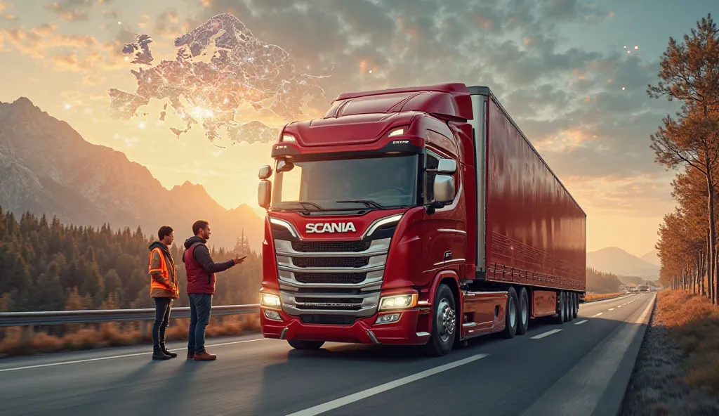 Thumbnail Prompt for 8K Realistic Image:
Title: "How Scania Trucks Conquered Europe – The Untold Empire of the Road!"

Visual Elements:

Dominant Scania Truck: A modern, sleek Scania truck (red or metallic gray) in motion, positioned center-frame, exuding ...