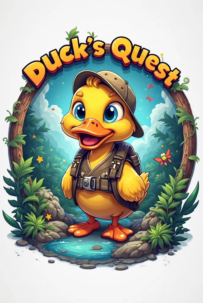 Make a  logo for 's channal of duck's quest