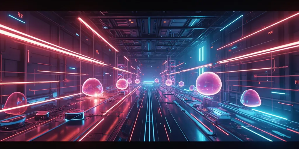 Abstract Neon Background Futuristic Glowing Lines Geometric Shapes Dark Scifi Backdrop Cyberpunk Technology 3d Rendering