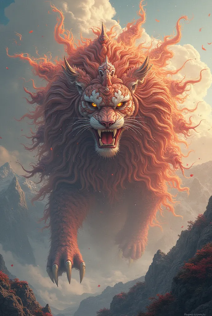 On Mount Kunlun, there is a beast called Kaiming. Its shape is similar to a tiger oz, with a sturdy body and strength incomparable. It has nine heads, all with human faces, and your bright eyes can see the secrets of the sky and notice the changes of the u...