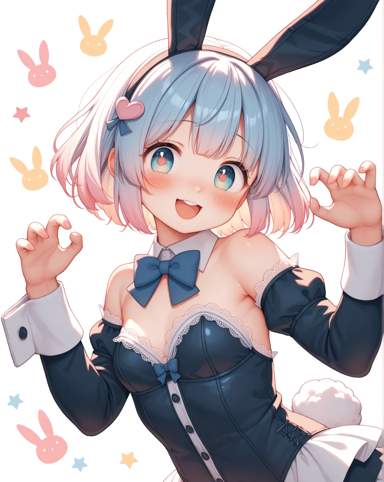 petit bunny girl , puffy nipple , lacy bunny suit