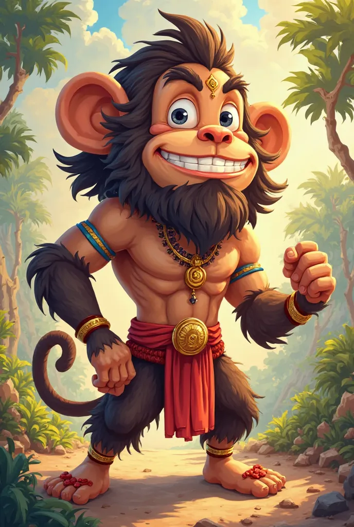 Hanuman cartoon character image 