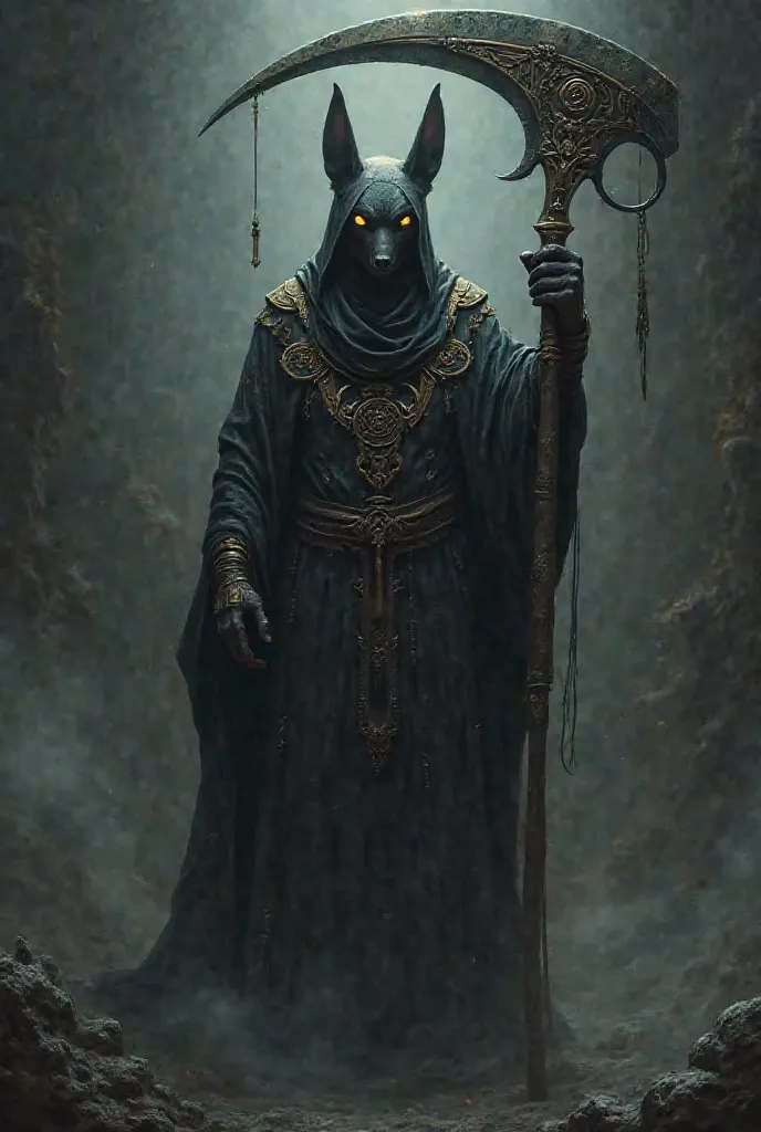 Anubis Reaper, Large Scythe, Dark Ominous Aura