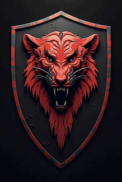 Create me a shield for a soccer team that is a tiger's claw and the team is called the plague fc 