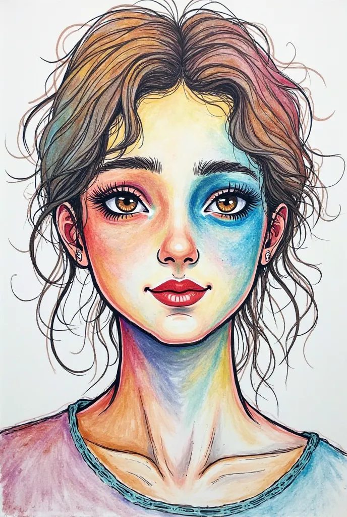 using Drawing and coloring materials, Illustrate who you are and your Responsibilities, and how you connect with the world Around you. Think about what defines you as an individual and how your actions Contribute to the community. you can use Symbols, Abst...