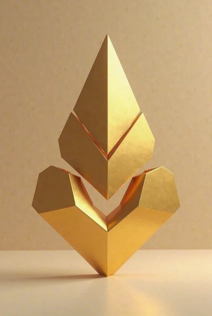 Make me a gold colored 3D admin logo