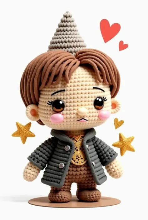 Make the doll in crochet but in a cute chibi version