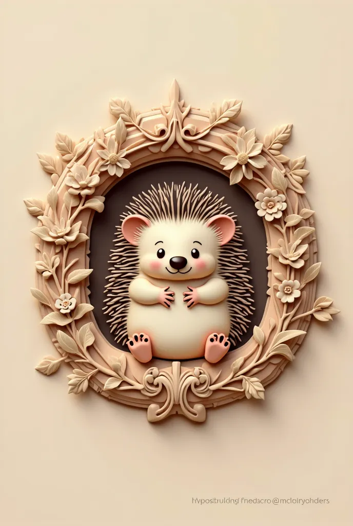 Cuddly hedgehog logo reliefs only 