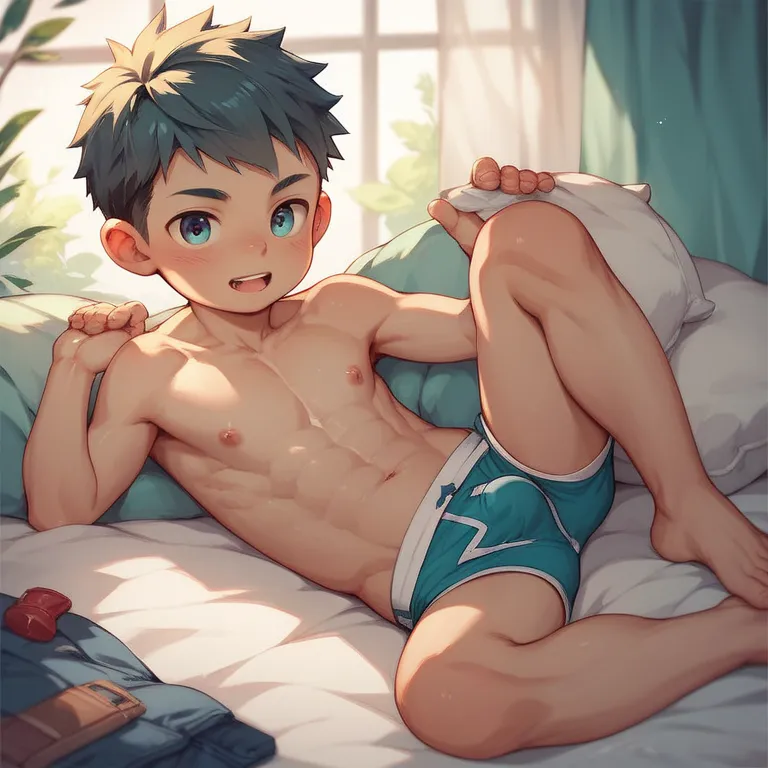 Young men in underwear shota