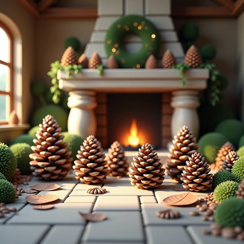 Pine cones，