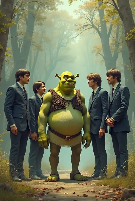 shrek meeting the Beatles