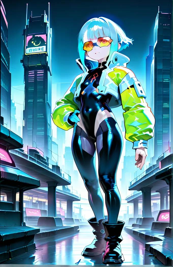 cute,Glasses,cyberpunk