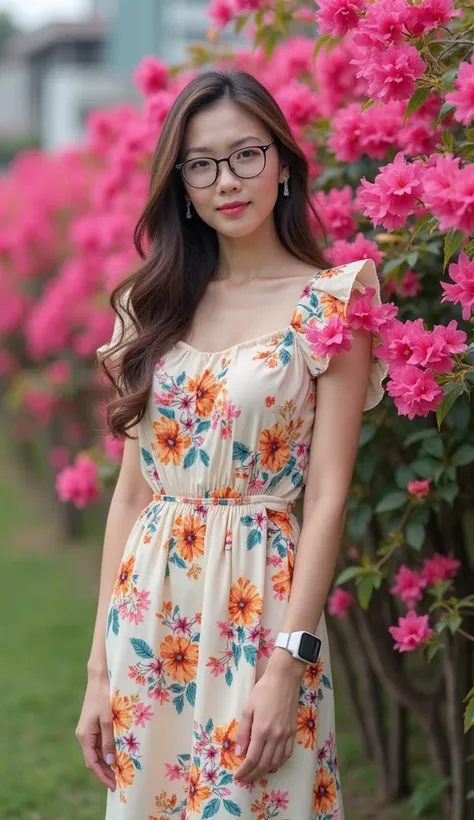 High quality photo of Korean woman with Sony A7IV and 50mm f1.2GM lens, set to A mode, F1.2 aperture, and iOS to Auto.

This photo focuses on Thai woman from head to toe. The woman is sharp and clear with a slightly blurred background.

Thai woman, well-pr...