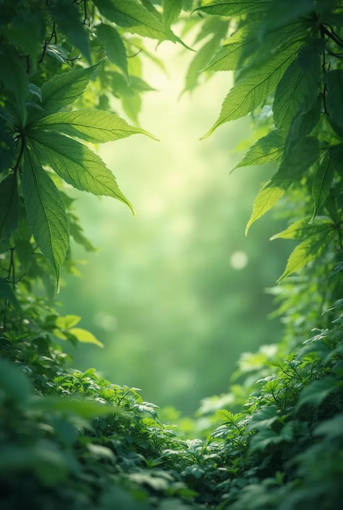 Green leaves background