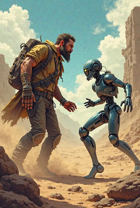 Madmax in cartoon and veer the Robot boy fight 