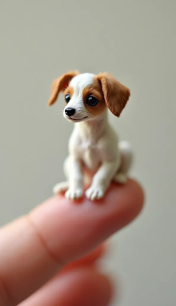 The world's smallest Borzoi baby,Landed on someone&#39;s finger,unquestionably adorable and charming.The photos accurately capture the subtle features of the realistic and miniature Borzoi.