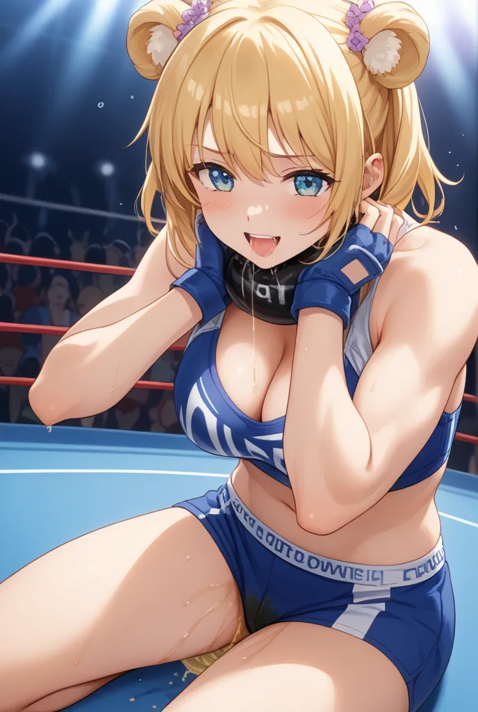 First Female Pro Wrestler  、  I'm a female wrestler with strong muscles and pink I'm Tiger  、  I'm a Japanese mask wrestler  。  I'm a popular female pro wrestler, an idol wrestler  。 so cute。  I'm in a title match with a rival wrestler 。   I'm attacked fro...