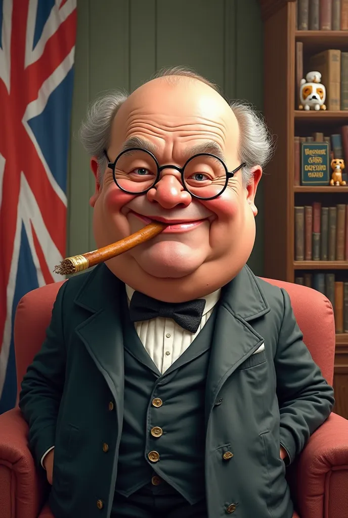 Create a funny Winston Churchill 