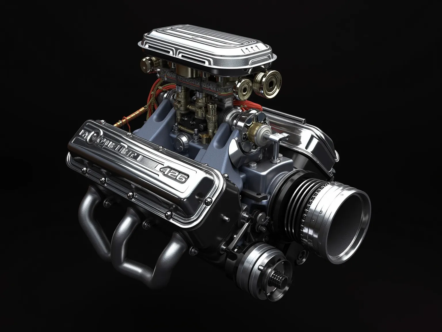 Chrysler’s HEMI 426 Engine,realistic