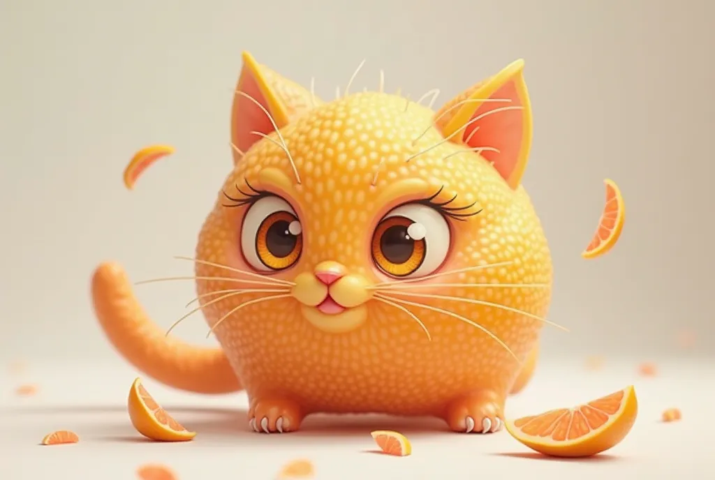 grapefruit cat