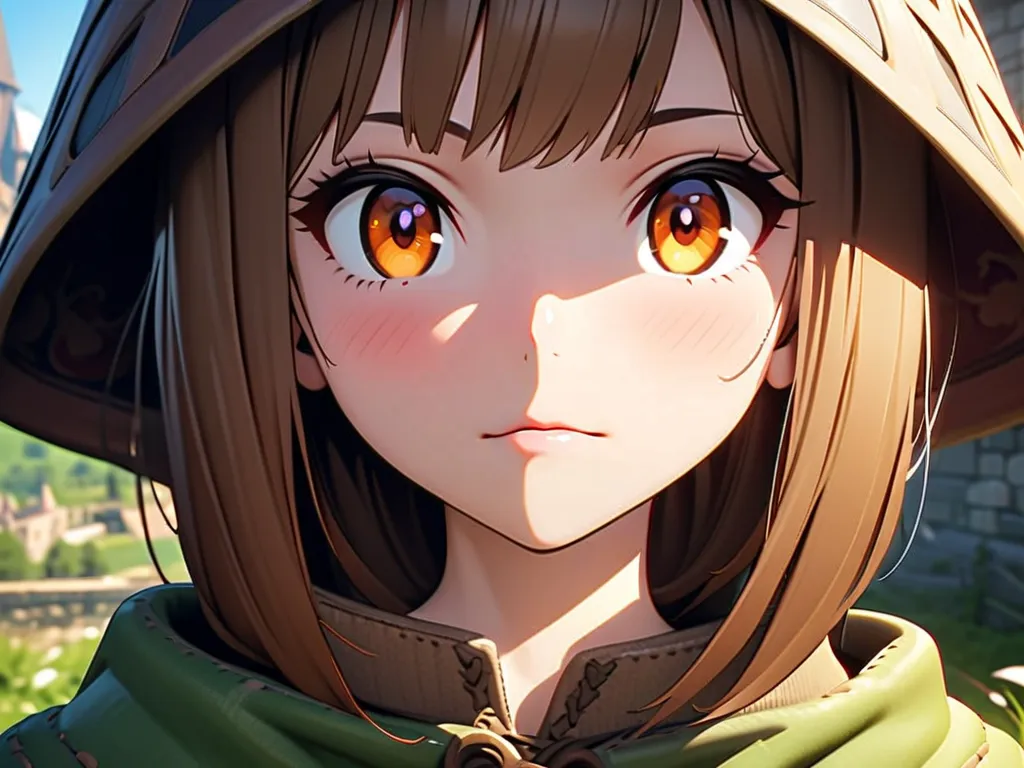 (Masterpiece:2, best quality), ultra-detailed,finely detail, Tudor period, medieval, Castle background, 1girl, solo, (18 years old:1.2), peasant, anime character,  detailed,  vibrant,  anime face,  sharp focus,  character design, unreal engine, defined lig...