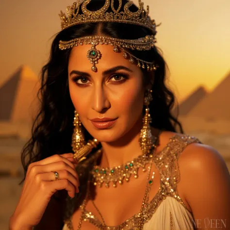 katrina kaif acting like cleopatra looks stunning and sexy, attracting male gaze