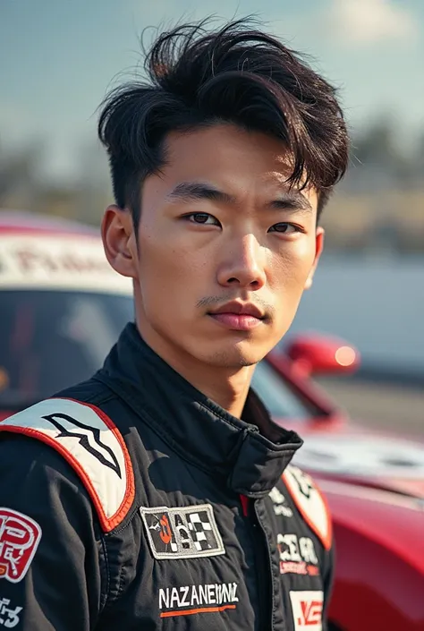 Driver's license image of a young Chinese racing driver