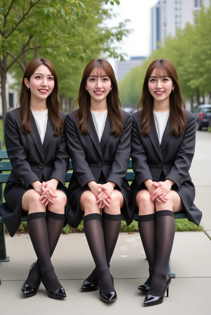 (photorealism:1.2), beautiful日本人モデルが恥ずかしい放屁の衝動を抑えている、39;thick legs, 3 women in uniform , 39;Office Worker Business Uniforms 、Bitter Smile and Stomach Pain 、 focus on raising hips、 spread legs slightly 。I can&#39;Don&#39;t hold your fart、I laugh.、Fart a lot...