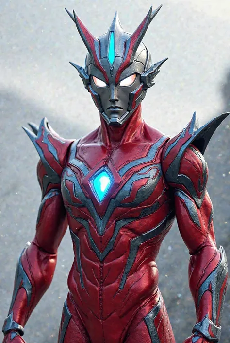 Image Name: Ultraman primal

Appearance:

Body color: vermelho

Marcações: multicolored, com uma segunda cor azul

Style: The markings follow a dynamic pattern, diamond, reminiscent of bands of energy flowing through the body

Focus: . The design focuses p...