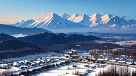 anime style、 Scenery、Tohoku region 、snow、Japan、北Japan、snow国、Northland、Northern Europe、Northern Europe、Iwate Prefecture、Akita Prefecture、Miyagi Prefecture 、Aomori Prefecture、 Norway、 Finland、 Sweden、Russia、Vikings、Shrimp、forest、 Fantastic、Japanese style、Fan...