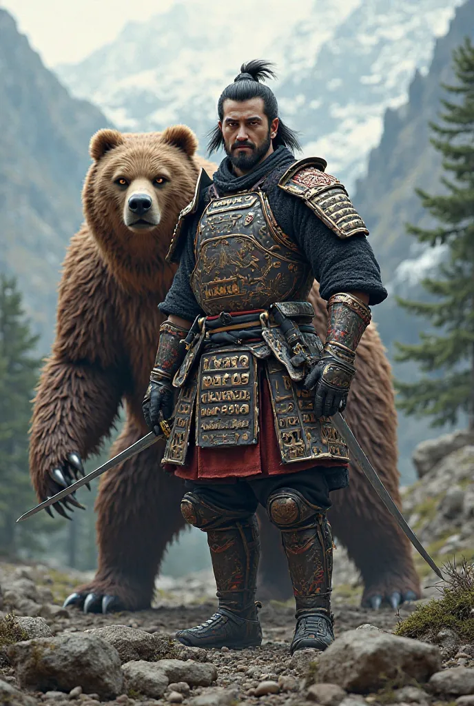 Samurai 3d bear