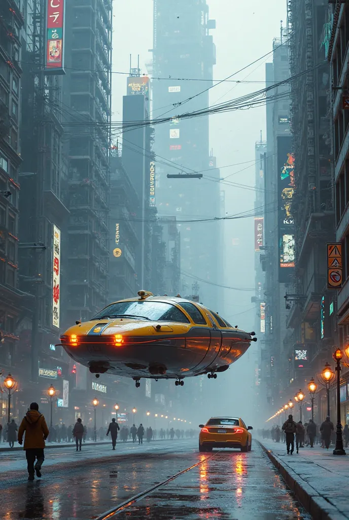 The floating cells of the future of transportation, actual, Work, cyberpunk, HOVERcar STYLE, car, flight, Air,City, street, THROUGH THE Air, drive, High, building, Ski facilities, CitySCAPE，Used to travel between universes
