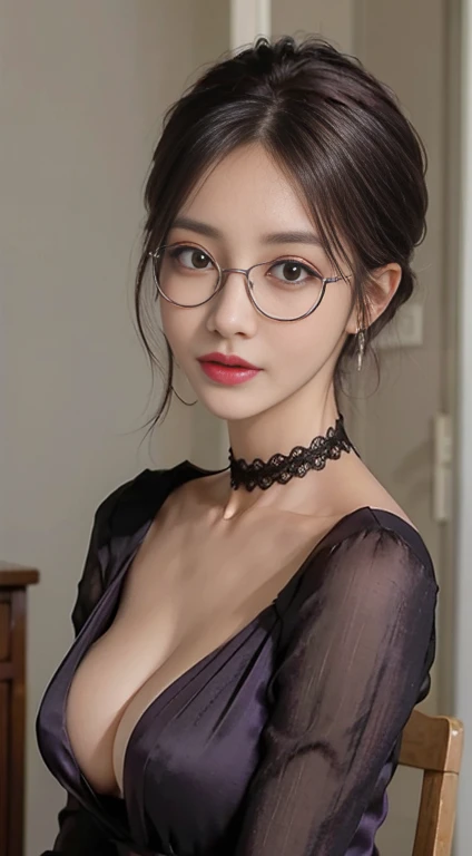 (Best Quality,4K,8K,hight resolution,masutepiece:1.2),Ultra-detailed,(Realistic,Photorealistic,Photorealsitic:1.37),Beautiful expressive eyes,long eyelashes,Beautiful detailed lips,Detailed hair and face,Friendly smile,Clean and perfect skin,(Very large br...