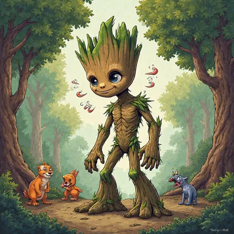 Groot qui fait un énorme pêt 