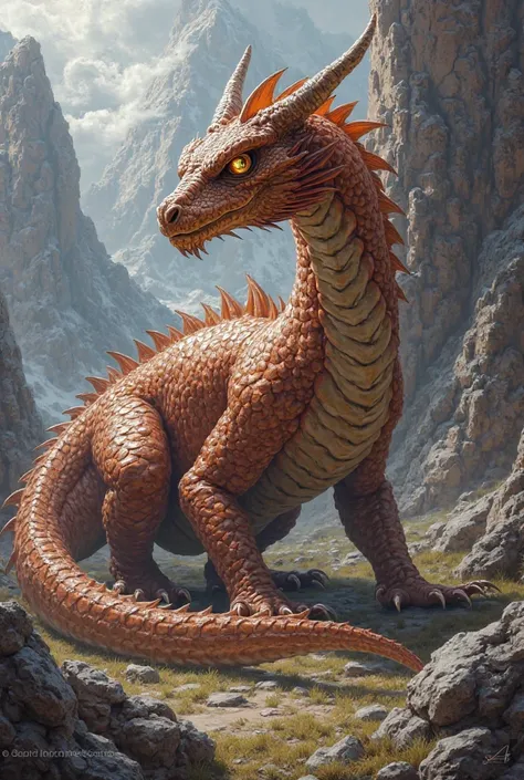 Brown coloured dragon