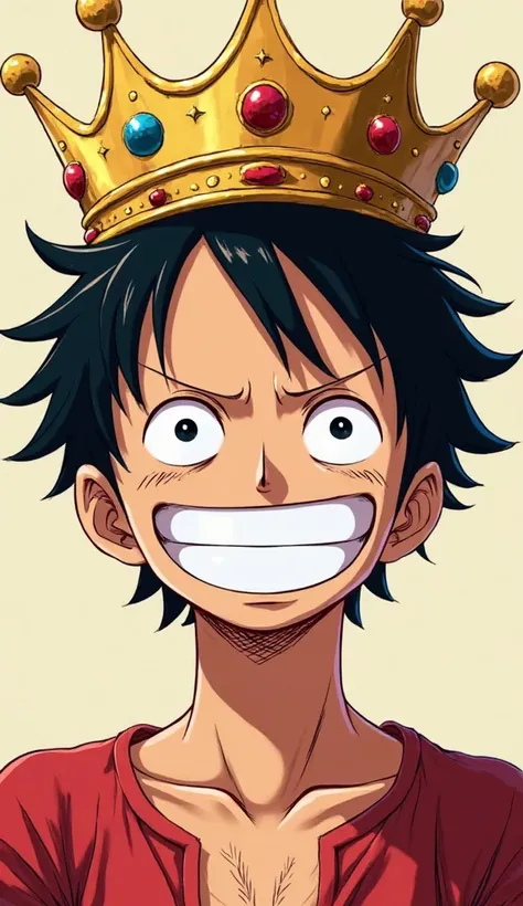 Real Monkey D. Luffy Smile Crown Pic Good Vibe