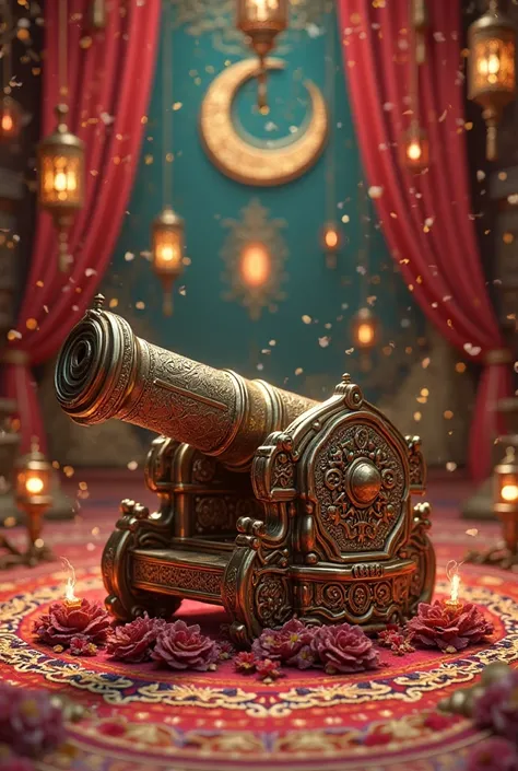 I want to have Ramadan decorations and a cannon like this 