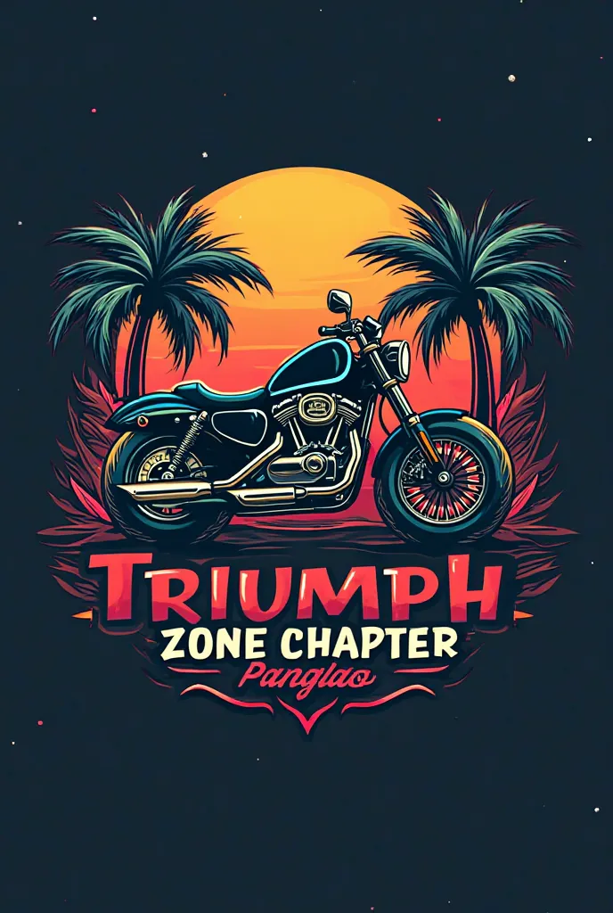 Make me a motor logo malaysianconceptxthaiconcept logo Name TZPC Triumph Zone Chapter Panglao