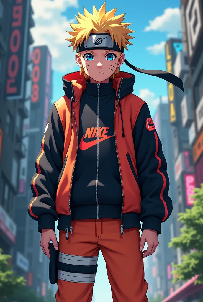 Naruto with Nike clothes 