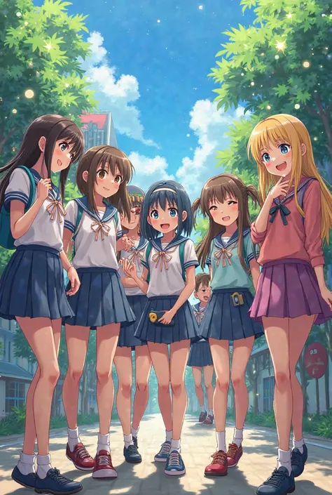 School friends in
Anime