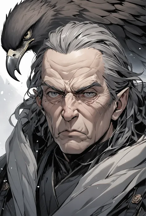 Hobert Hightower: Hobert Hightower has a stern, somewhat severe face with sharp features and a hawk-like nose. His gray eyes are cold and calculating, often scrutinizing those around him. His hair is thinning and gray, and his skin is pale with a few deep ...