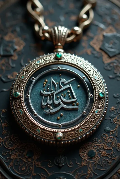 Wrong text......write "موفيز" in circular locket 