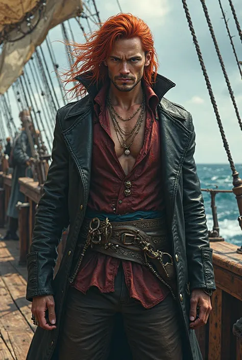 shanks (one piece) in real life, scenery on pirate ship